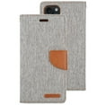thumbnail image 3 of TopSave Goospery CANVAS Card Holder Fabric Folio Wallet Flip Case For iPhone 15 Pro Max (6.7"), Gray, 3 of 3