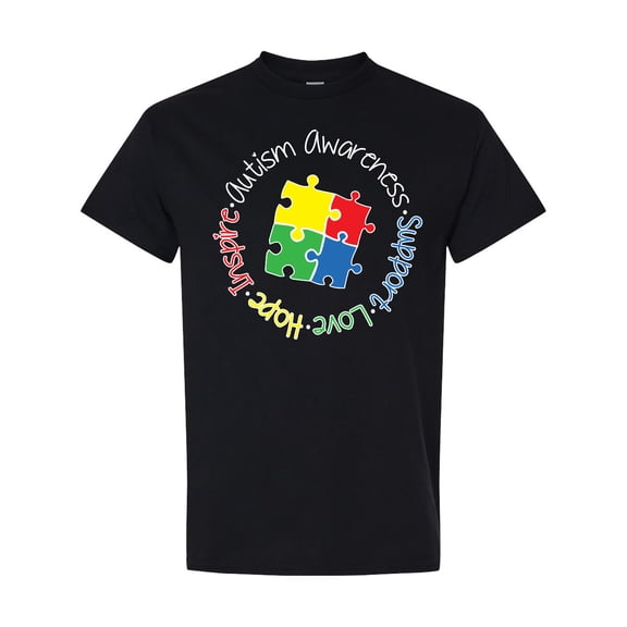 Inktastic Autism Awareness Circle T-Shirt