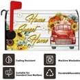 thumbnail image 6 of Sweet Home Mailbox Cover Wooden Board Sun Flower Truck Pumpkin Daisy Decorative Magnetic Mailbox Covers Standard Size 18x21 Inch Welcome Home Mail Box Wraps Post Letter Box Cover for Yard, 6 of 6