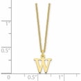 thumbnail image 3 of 10K Yellow Gold 10Ky Cutout Letter W Initial Necklace Made In United States -Jewelry By Sweet Pea, 3 of 6