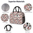 thumbnail image 2 of Insulated Lunch Bag for Women, Floral Print Oxford Fabric Lunch Box, Leakproof Thermal Cooler Tote for Work, School & Picnic, Camo, Camouflage Print, 2 of 5