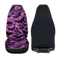thumbnail image 4 of Uorisanigo Car Seat Covers Fluffy Seat Covers 2-Pack Soft Purple Tie Dye Black Bat Seats Cushions Auto Interior Accessories Cushions for Cars, Sedans, Trucks, SUVs, 4 of 7