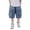Blue, variant on Ruyang Teen Boys Bermuda Jean Shorts Knee Length Wide Leg Cargo Denim Shorts Elastic Waist Loose Casual Shorts with Pockets