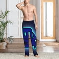 thumbnail image 6 of Lsque Geometry Dash Print Men's Pajama Pants, Lounge Pant - Comfortable Home Wear,Elastic Waistband, Stylish Design-Medium, 6 of 9