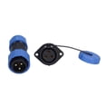 thumbnail image 3 of Flange Power Connector, Screw Crimping 6-12mm² 250V Waterproof Plug Socket  For Electrical Equipments 2 Pin,3 Pin,4 Pin,5 Pin, 3 of 8