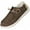 Chocolate, variant on NORTY Mens Slip-on Loafer Canvas Lightweight Boat Shoes Soft Sole Walking Shoe