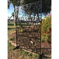 thumbnail image 3 of Metal Privacy Screen, Laser Cut Decorative Steel Privacy Panel Metal Fencing, Hanging Room Divider Partitions Panel Screen,48x75in 002, 3 of 10