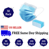 Face Masks 50 PCS Disposable 3 Ply Cotton Fabric w/ Elastic Ear Loop