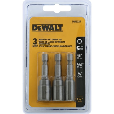 

Dewalt DW2224 Nutdriver Set 3 Pieces 1-7/8in L