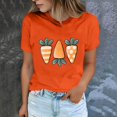thumbnail image 2 of Plebaso T-Shirts de Pâques pour Femmes Manches Courtes Graphiques Hauts Imprimés Décontractés Mode pour Femmes, 2 of 6