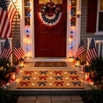 thumbnail image 4 of Patriotic Doormat,Outdoor Indoor Entrance,4th of July Decorations Non Slip Red White and Blue Decorative Welcome Mat for Front Door Independence Day Memorial Day Home Decor, 4 of 6
