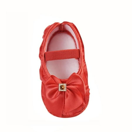 

〖TOTO〗Toddler Shoes Pk Elastic Baby Rose 11 Bowknot Band Toddler Girl Kid Shoes Walking Baby Shoes