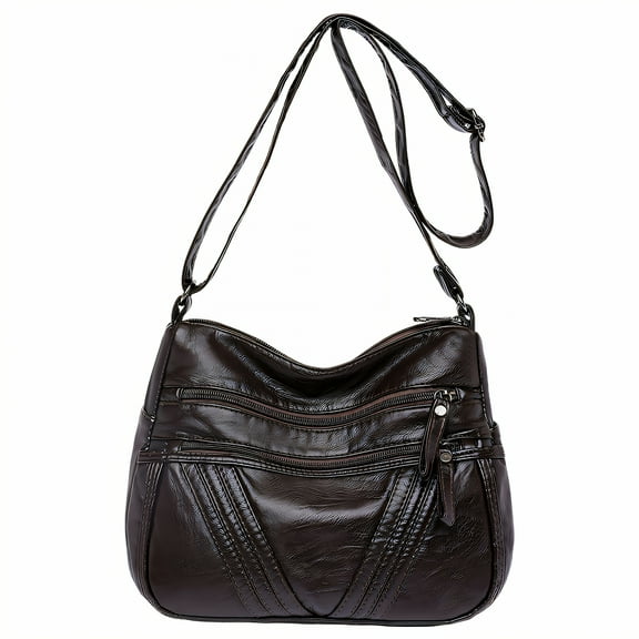 TELOLY Crossbody Bags for Women,Trendy Minimalist Look Women'S Crossbody Handbags,Fashionable Everyday Appeal Crossbody Purses for Women,Brown