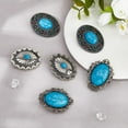 thumbnail image 4 of 6Pcs 3 Styles Bolo Tie Slider Clasp Leather Necktie Ties Slide Synthetic Turquoise Tie Western Cowboy Bolo Ties Decor for Bracelet Jewelry Making DIY Craft Wallet Bag, 4 of 6