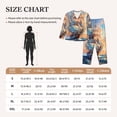 thumbnail image 4 of Daiia Sailing Ship Ocean Sunset for Women's Long-Sleeved Pajama Set – Soft & Comfortable Sleepwear Button-Up Pajamas Cozy Lounge Wear-X-Large, 4 of 7