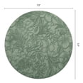thumbnail image 6 of Unique Bargains Set of 6 Leather Round Placemats for Kitchen Dining Table Green, 6 of 6