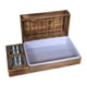 thumbnail image 1 of Comedero de heno para conejos, comedero de madera para conejos con bandeja sanitaria, bebedero para chinchillas, bandeja sanitaria, comederos para cer, 1 of 9