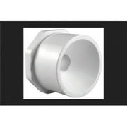 Charlotte Pipe & Foundry 4006888 4 x 2 in. PVC Pipe Reducing Bushing, Schedule 40 - White