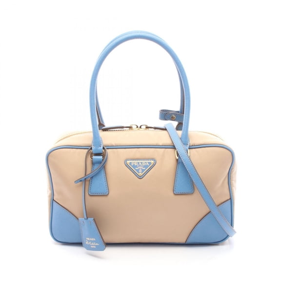 Pre-Owned Prada Re-Edition 1978 Medium 2-Way Handbag, Nylon & Saffiano Leather, Women's,...