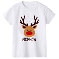 thumbnail image 1 of Ciervo fiesta de Navidad familia ropa a juego madre padre hija hijo chico bebé camiseta primo tía camiseta de manga corta Top Tee, 1 of 5