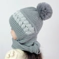 thumbnail image 5 of kaondbfi Kids Travel Essentials Clothing Accessories Beanie Hats for Girls and Boys Winter Knitted Fleece Hood Scarf Coif Winter Kid Knit Hat Warm Hats, 5 of 7