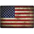 thumbnail image 3 of FREEAM Vintage Retro American Flag Non Slip Area Rug for Living Dinning Room Bedroom Kitchen, 4' x 6'(48 x 72 Inch), USA Flag Star and Stripe Nursery Rug Floor Carpet, 3 of 6