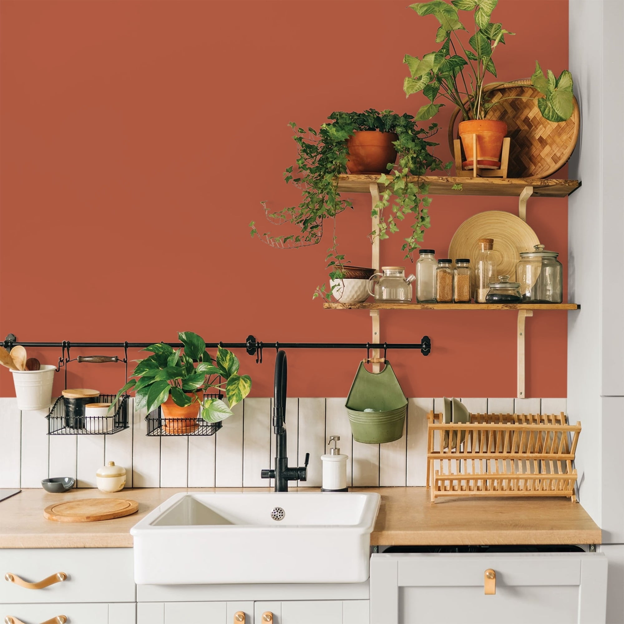 Glidden HEP Glowing Firelight / Orange, Eggshell Interior Paint with Primer, 1 Quart