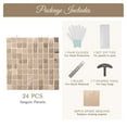 thumbnail image 5 of LAGarden 24 Pcs Shimmer Wall Backdrop Panels Square Sequin Photo Champagne Gold 4x6 Ft, 5 of 9