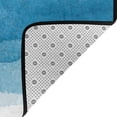 thumbnail image 4 of YFYANG 72"x48" Non-Slip Flannel Carpet Doormat, Living Room Bedroom Office Decorative Area Rugs, Indoor Blue Watercolor Texture Floor Mats, 4 of 7