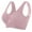 Pink, variant on Gmluru Bras for Women Large Bust Seamless Sports Bra Wirefree Yoga Bra With Removable Pads Beige