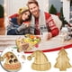 thumbnail image 1 of Juego de bandeja de madera navideña - Bandeja con forma de árbol de Navidad y sombrero para aperitivos, fruta y queso navideños - 11,8" y 11,6", 1 of 2