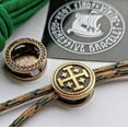 thumbnail image 2 of Jerusalem Cross Brass Bead for Paracord Bracelets | Handmade Religious Amulet Bead | Viking & Crusader Symbol | EDC Lanyard Accessory | Metal Bead for Men’s Bracelets and Crafting, 2 of 10