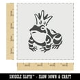 thumbnail image 2 of Frog Prince with Crown DIY Cookie Wall Craft Stencil - 4.5 Inch, 2 of 5