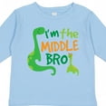 thumbnail image 4 of Inktastic Middle Brother Boy Dinosaur Announcement Boys Long Sleeve Toddler T-Shirt, 4 of 5