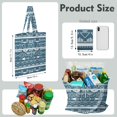 thumbnail image 2 of Symmetrical Wood Grain Canvas Tote – Rustic Reusable Shopping Bag, 2 of 6