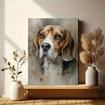 thumbnail image 6 of Beagle Dog Watercolor Portrait Canvas Print Wall Art for Living Room Bedroom Office Study Decor, 6 of 8