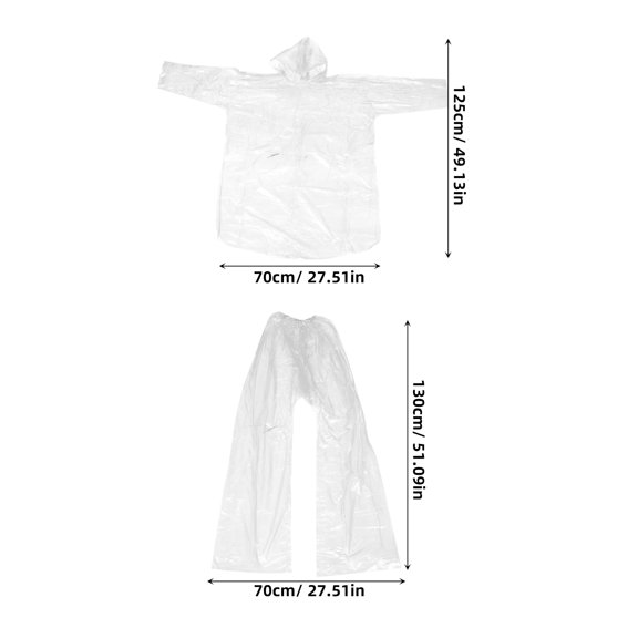 ITSELFER 3 Sets Disposable Rain Raincoat With Hood Clear Rain Coats And Pants For Men And Women Travel Poncho Rain Coats Rainwear For Heavy Rain