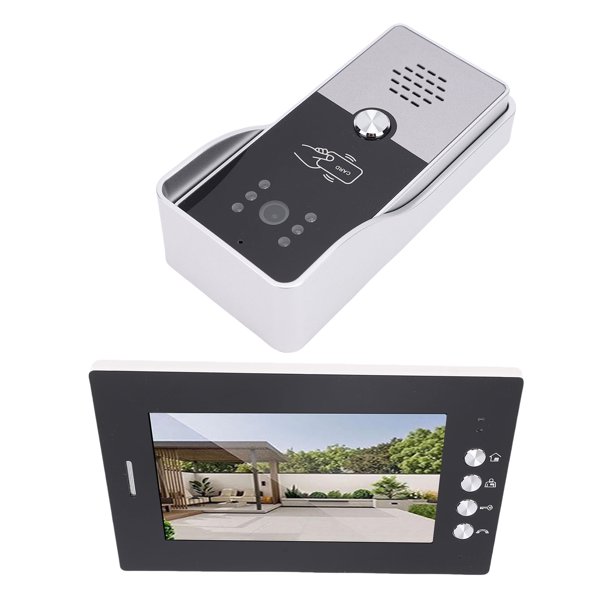 Cámara De Timbre Con Pantalla, Visualización Transparente, Conexión Con Cable Estable, Cubierta De Lluvia, Cámara De Gran Angular, Sensores De Infrarrojos, Múltiples Opciones