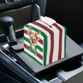 thumbnail image 6 of Yuyamidu Reindeer PU Leather Tissue Box Cover for Living Room Anti-Stains Tissue Box Holder with Bottom Belt Washable Toilet Paper Holder 5"X5"X5" Portable Christmas Decor, 6 of 8