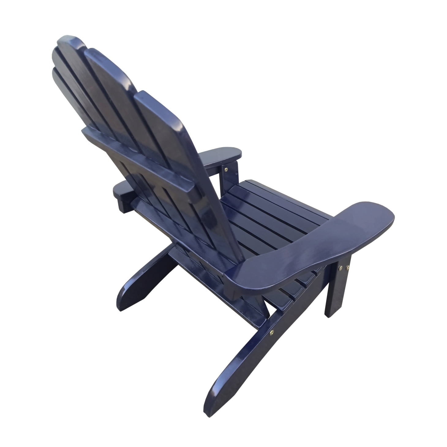 Kids Patio Chair Outdoor Furniture, Adirondack Chair with Armrests and High Slat Backrest, Wood Accent Lounge Chair for Garden Backyard Porch Outdoor, Easy to Assembly