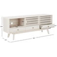 thumbnail image 3 of SAFAVIEH Alatar Farmhouse 3 Drawer 1 Shelf Media Stand, White (58.7 in. W x 15.2 in. D x 23.8 in. H), 3 of 15