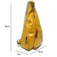 thumbnail image 3 of Bolso de cuero para mujer, bolso de cuero, riñonera, bolso pequeño, crossbody, bolso de viaje (amarillo) Likrtyny Para estrenar, 3 of 6