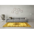 thumbnail image 3 of Ahgly Company Indoor Rectangle Medallion Yellow Traditional Area Rugs, 7' x 10', 3 of 4