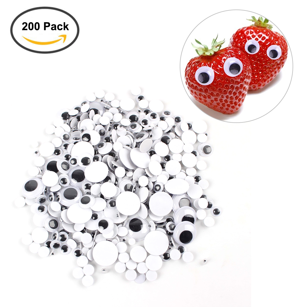 Topaty Children's Doll Animal Eyes Accessories DIY Toy Wiggle Eyes Multi Color Google Eyes with