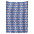 thumbnail image 2 of Aztec Tablecloth, Retro Layout of Triangles Composition Native Vibes, Rectangle Satin Table Cover Accent for Dining Room and Kitchen, 60" X 90", Azure Blue Multicolor, by Ambesonne, 2 of 2