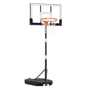 SERAY Adjustable Basketball Hoop for Kids, Teens & Adults, 3.2-7.2 feet Height, Portable Basketball Goal with 29 inch Backboard & 2 Wheels for Indoor & Outdoor Use