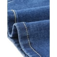 thumbnail image 5 of DARING DIVA Women's Denim Front Slit Zipper Bodycon Midi Jean Skirt XL Jean Blue, 5 of 6