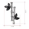 thumbnail image 5 of Naierhg Badge Cute Rust-proof Silver Bamboo Jewelry Brooch for Lady, 5 of 8