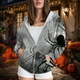 thumbnail image 4 of Godom Womens Zip Up Hoodies Oversized Sweatshirts Fall Fashion Outfits Casual Jackets Hallowee Hoodie 2025 Winter Clothes, 4 of 7