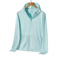 thumbnail image 1 of Cremallera Upf50+ Ropa de protección solar de verano para hombres Seda de hielo Punto Pareja Manga larga Protección de la piel Ropa de protección solar para mujeres (M) ER, 1 of 5